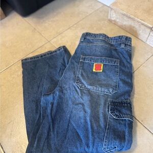 Empyre Men's Blue Jeans/ pants cargo style pockets